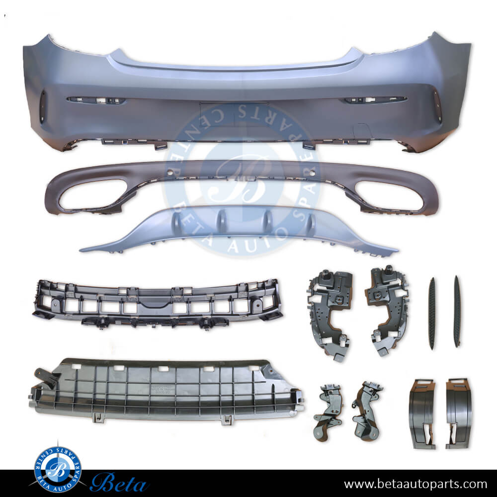 Rear Bumper assembly withuot PDC Normal AMG for Mercedes C-Class Coupe C205 2015-2018 models, Part Number 2058808603 Rear Bumper assembly withuot PDC Normal AMG for Mercedes C-Class Coupe C205 2015-2018 models, Part Number 2058808603